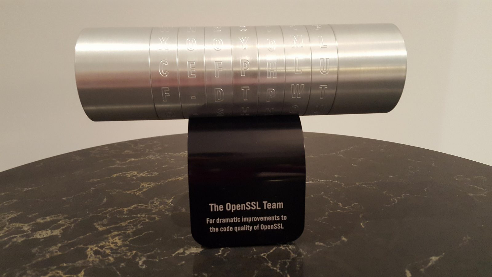 Members of the OpenSSL team, recipients of the 2018 Levchin Prize