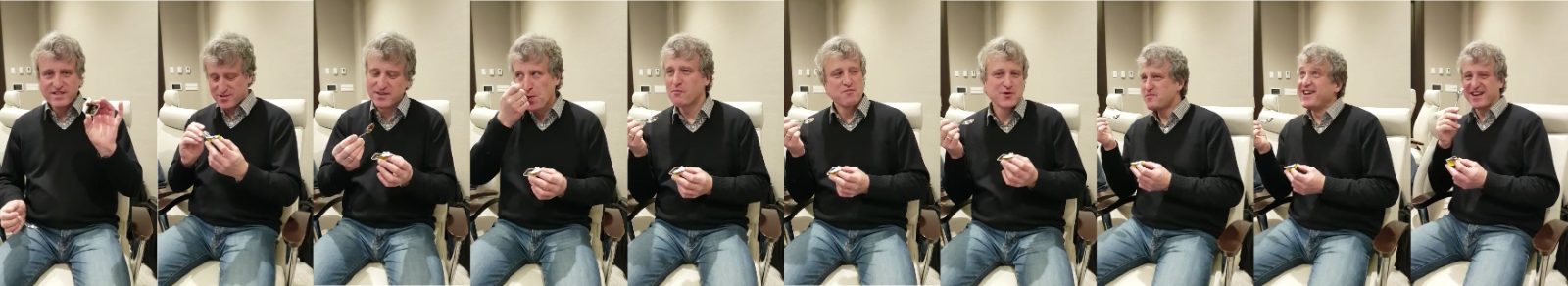 Matthias St. Pierre tasting Vegemite
