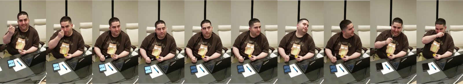 Nicola Tuveri tasting Vegemite