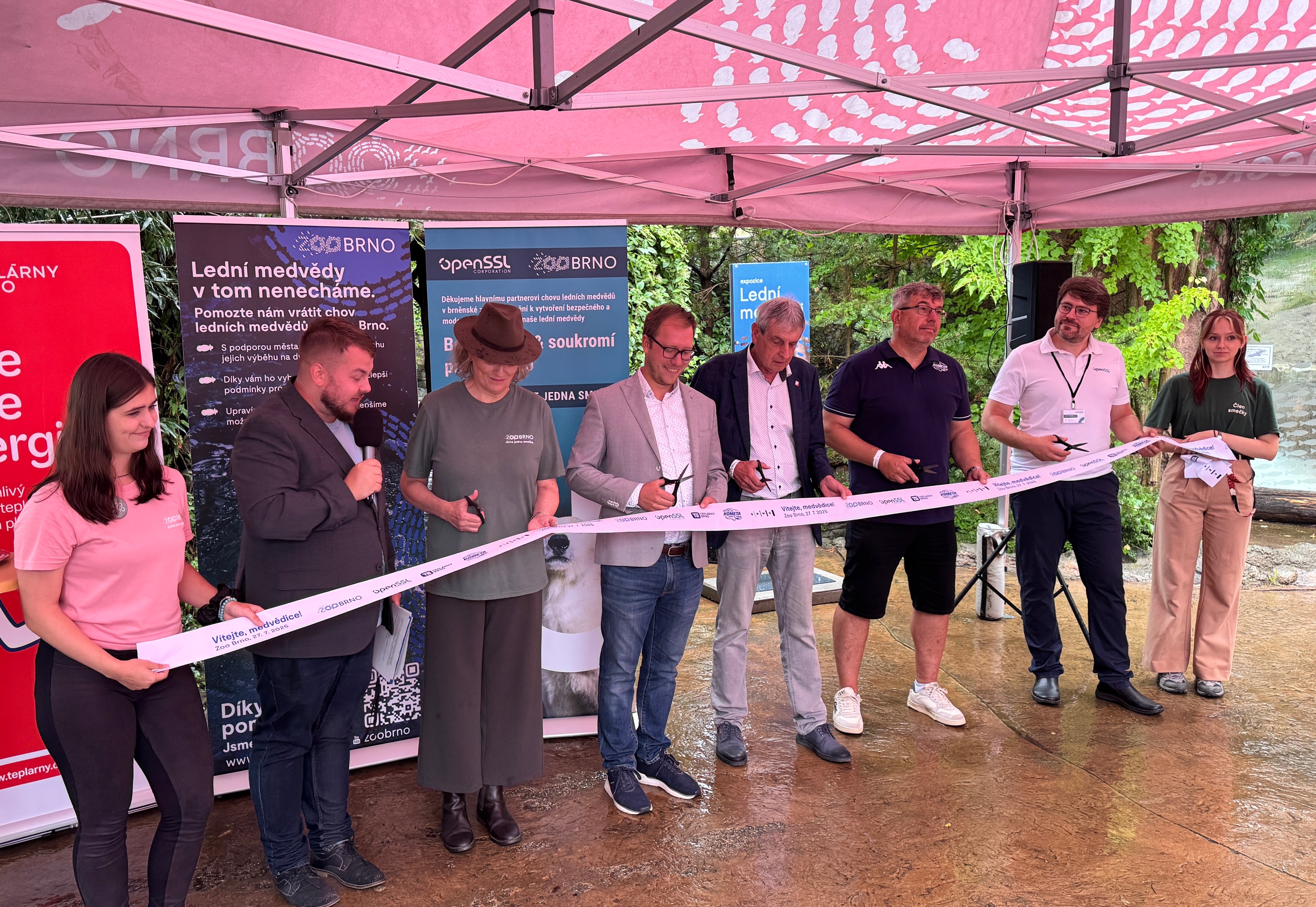 Anton Arapov during the Ribbon Cutting Ceremony