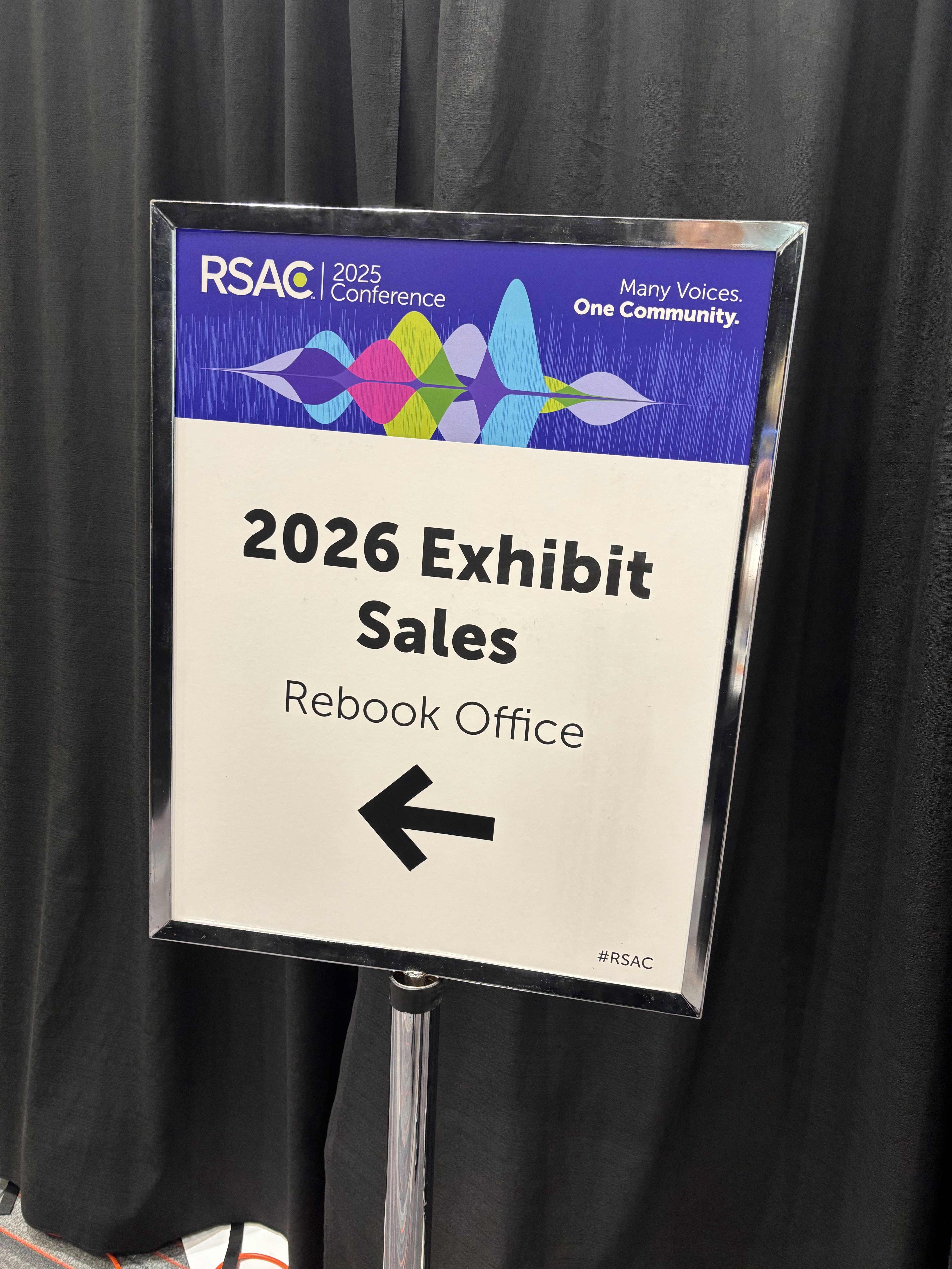 RSAC 2026 Exhibit Rebook Sign
