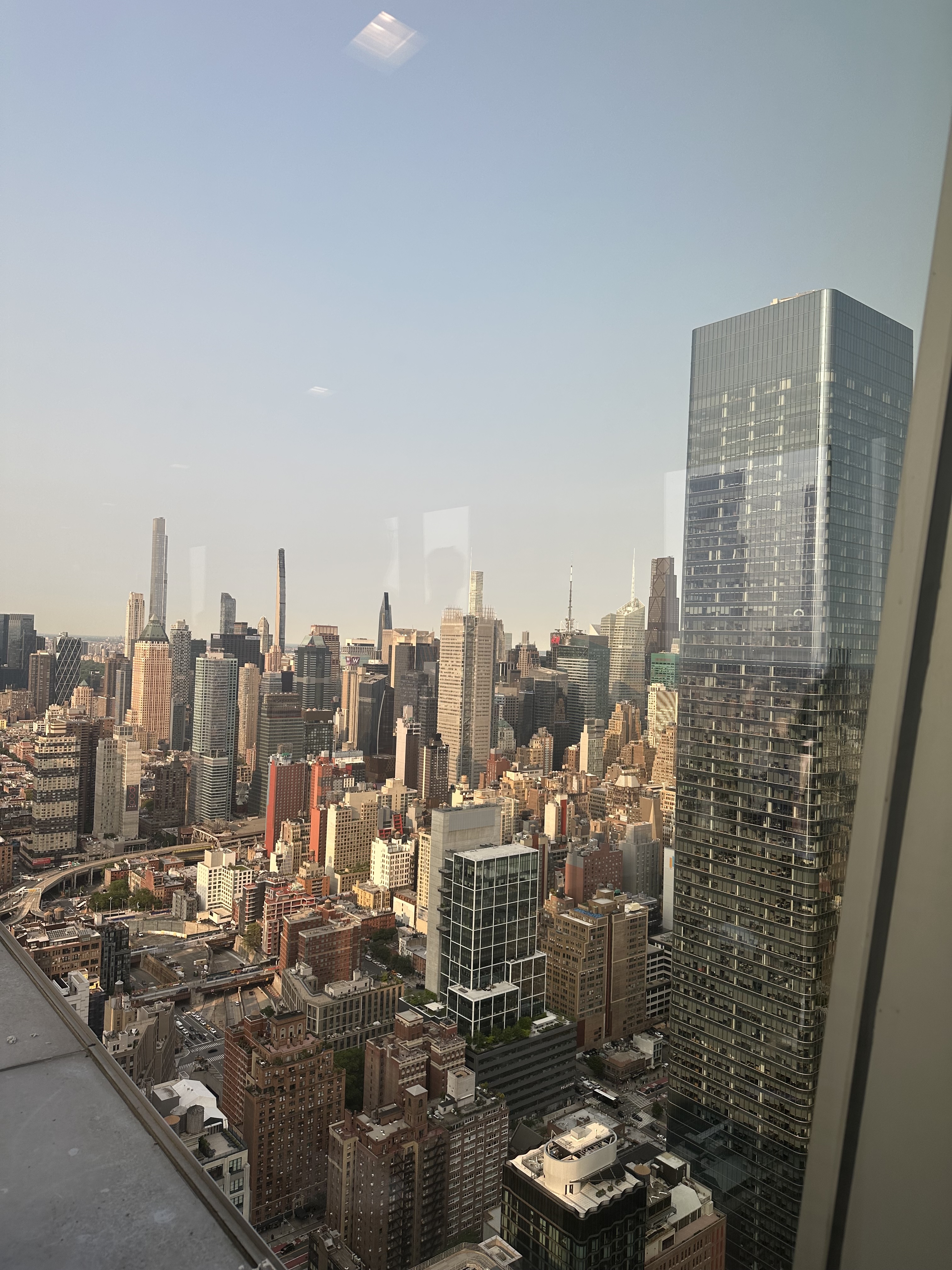 View of NYC from 52nd floor of SAP Hudson Yards Office